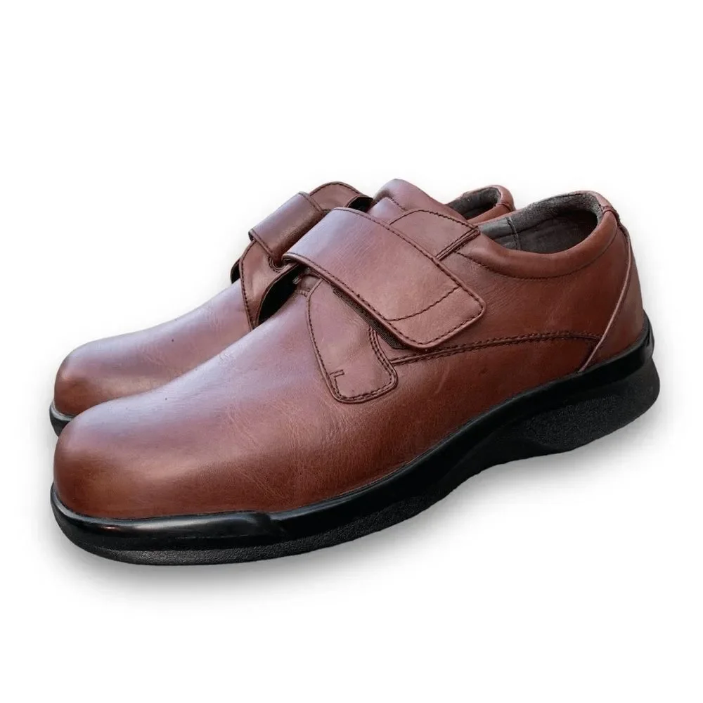 Apex Ambulator Biomechanical Single Strap Brown Leather Men’s size 12 X-Wide